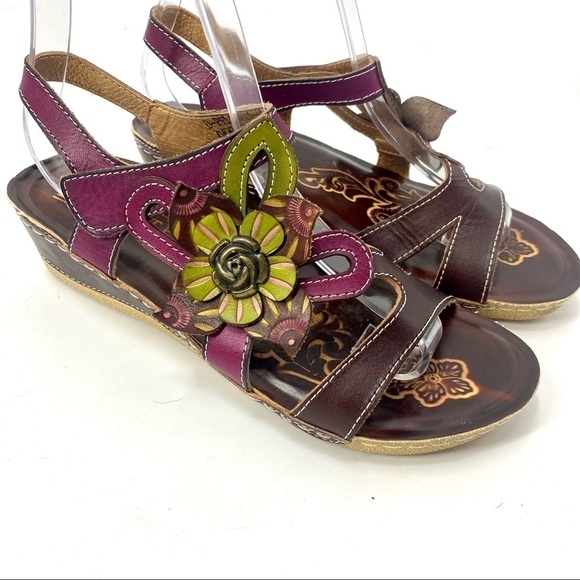 Spring Step Shoes - L’Artiste by Spring Step Pelagia floral sling back sandals. 37 EU